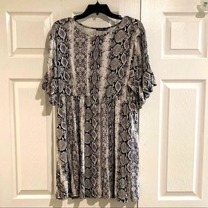 Snake Print Dress